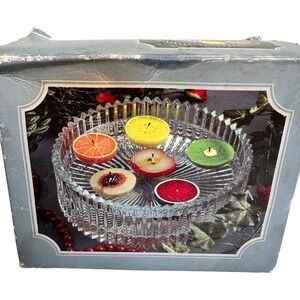 Vintage Giftco Fruit Floating Candles Set of Six Decorative Candles‎ In Box